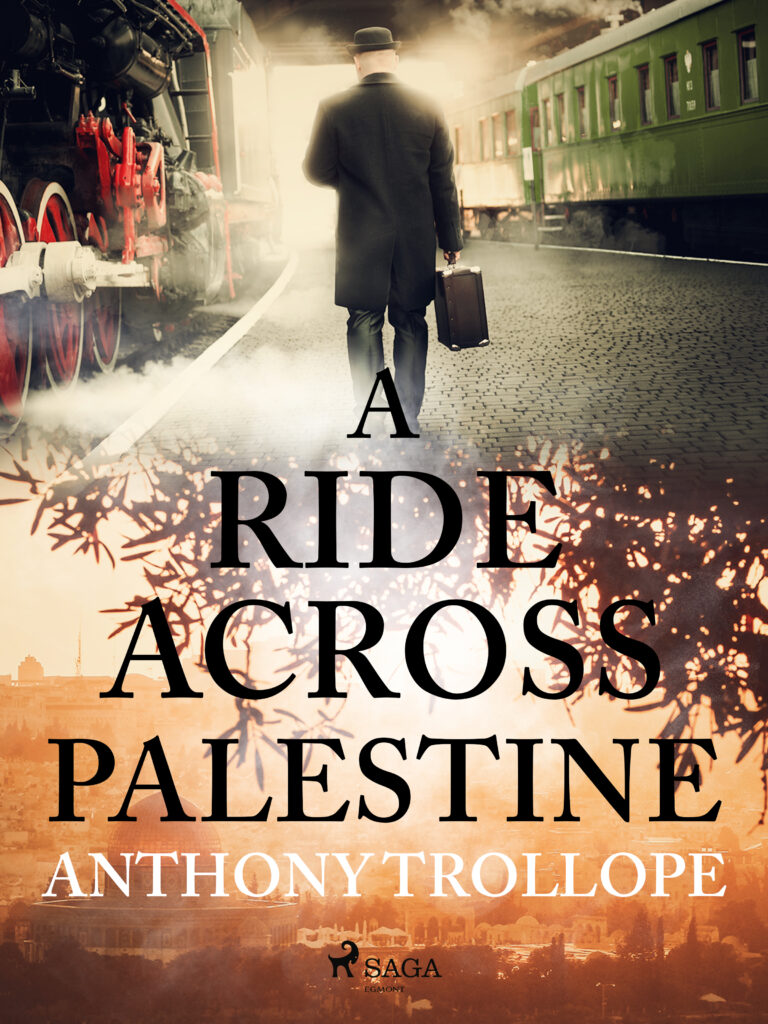 En biografisk roman af Anthony Trollope på forsiden er en mand på en togstation