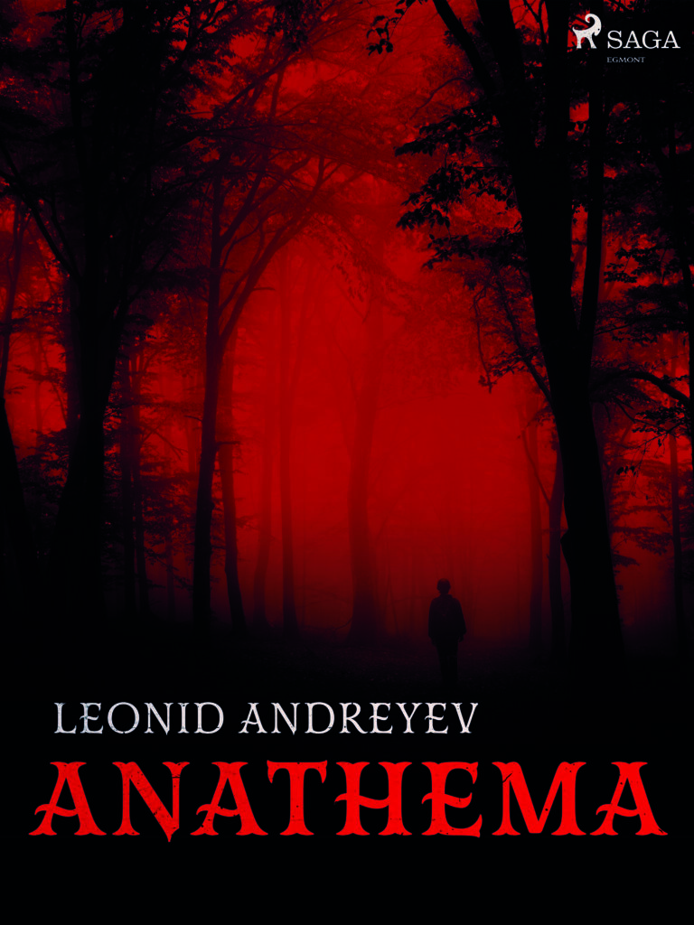 Bogdesign af skønlitterær bog i gysergenren mørk rød skov med en menneske
